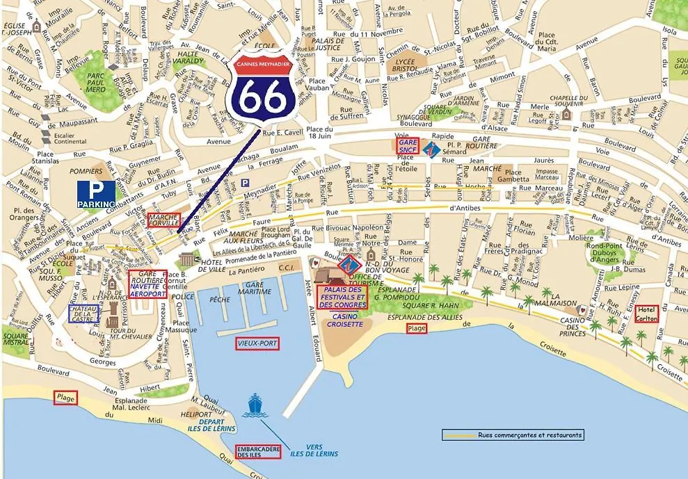Apartment Meynadier 66 - Appartement Tres Calme Avec Cour Privative, Plage, Gare, Palais A 300M Cannes France